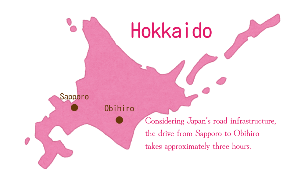 Map of Hokkaido